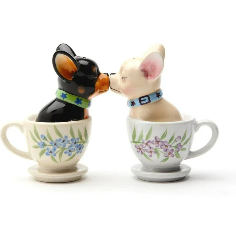 1 X Tea Cup Pups Magnetic Salt & Pepper Shaker Set S/P - Walmart.com | Walmart (US)