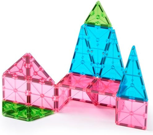 MAGNA-TILES Color Shop Floral 20-Piece Magnetic Construction Set, The Original Magnetic Building ... | Amazon (US)