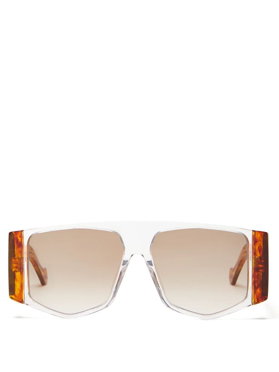 Masque tortoiseshell-acetate sunglasses | Loewe | Matches (US)
