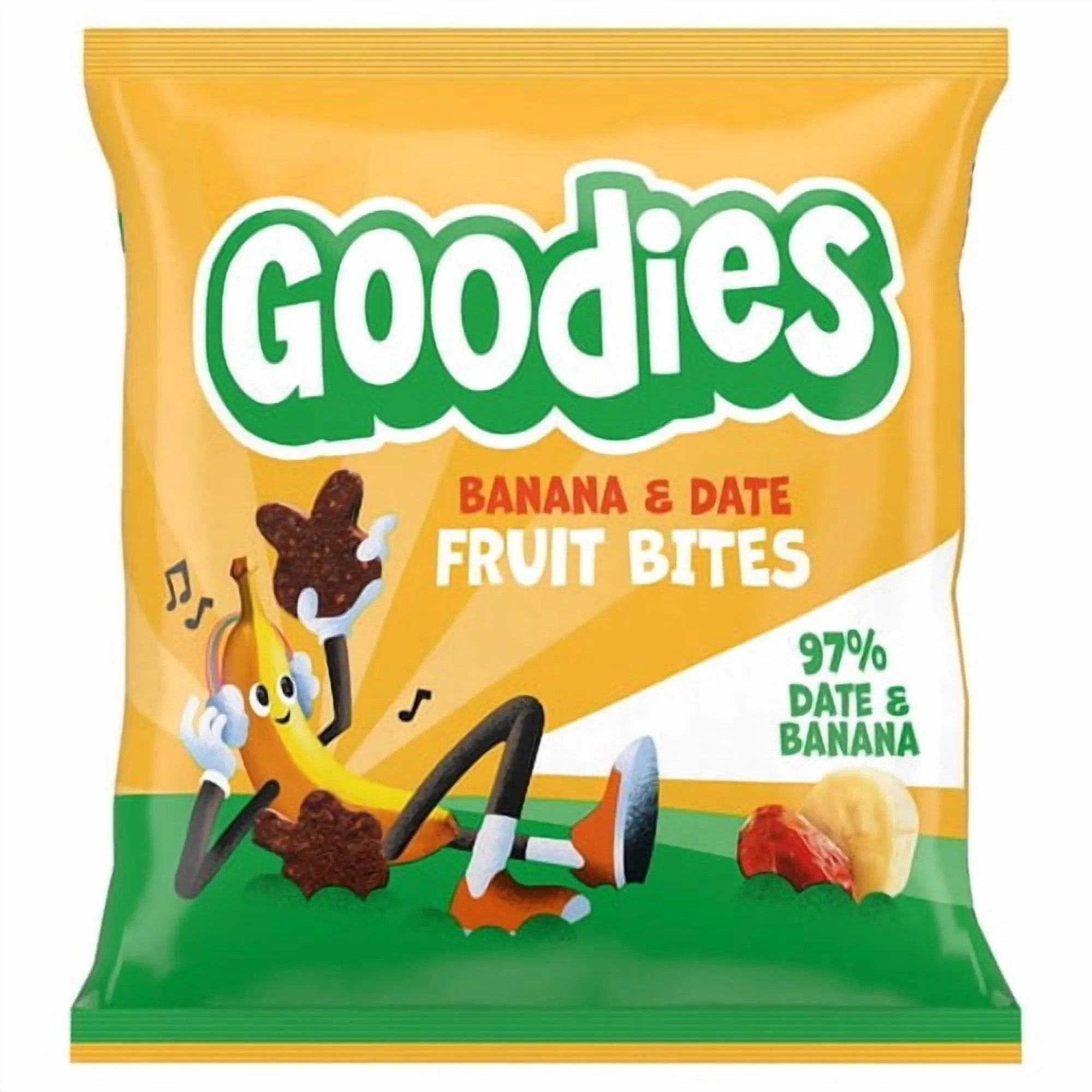 Goodies Kids Fruit Snack Bites Banana & Date 20g, British Import (Pack of 2) | Walmart (US)