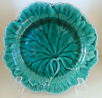 Pretty/Old Majolica WEDGWOOD Green Leaf Plate in Excellent Condition, #13  | eBay | eBay AU