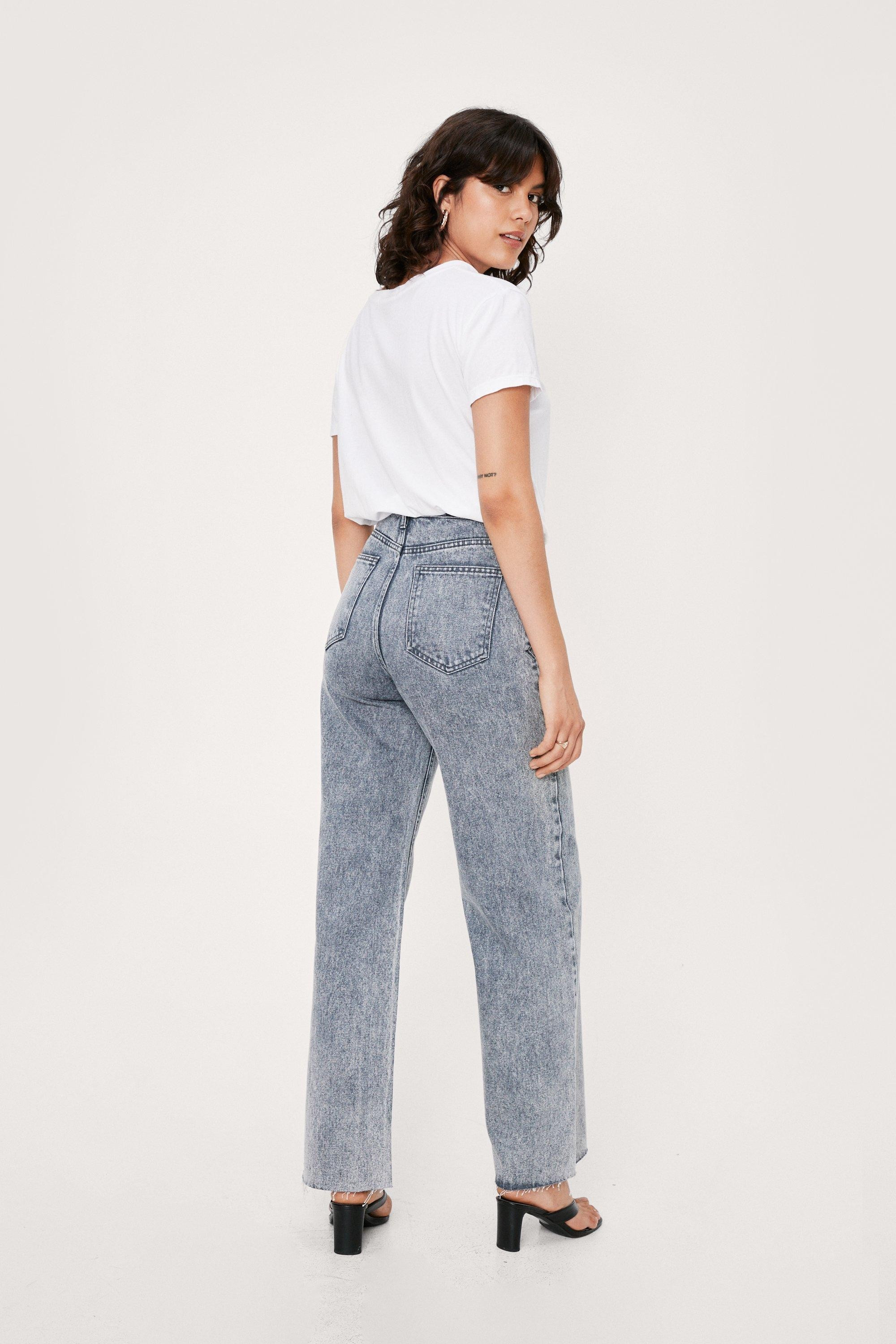 Organic Denim Wide Leg Slouchy Jeans | Nasty Gal (US)