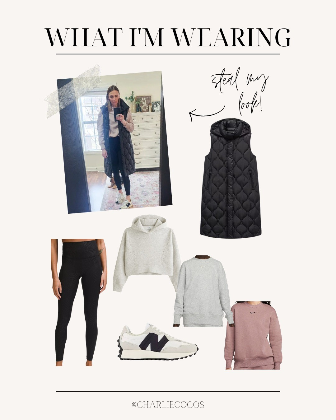 Mom outfit ideas. Outfit ideas. Lululemon New arrivals. Mango sale. Spanx booty boost leggings.Nike oversized sweatshirt. Size medium Mango vestSize 6 Lululemon Medium Nike sweatshirtSize 6 Lululemon sweatshirt

#LTKstyletip #LTKfindsunder100 #LTKsalealert