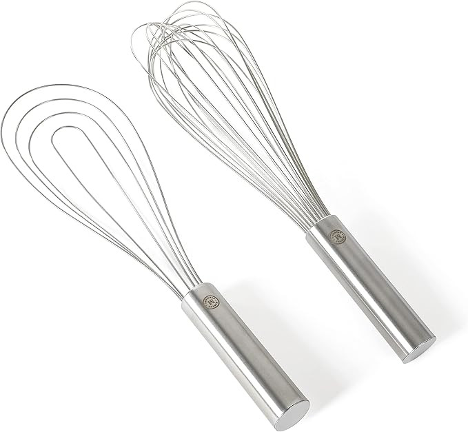 Martha Stewart Richburn 2pc 12" Stainless Steel Balloon & Flat Whisk - Satin Finish | Amazon (US)