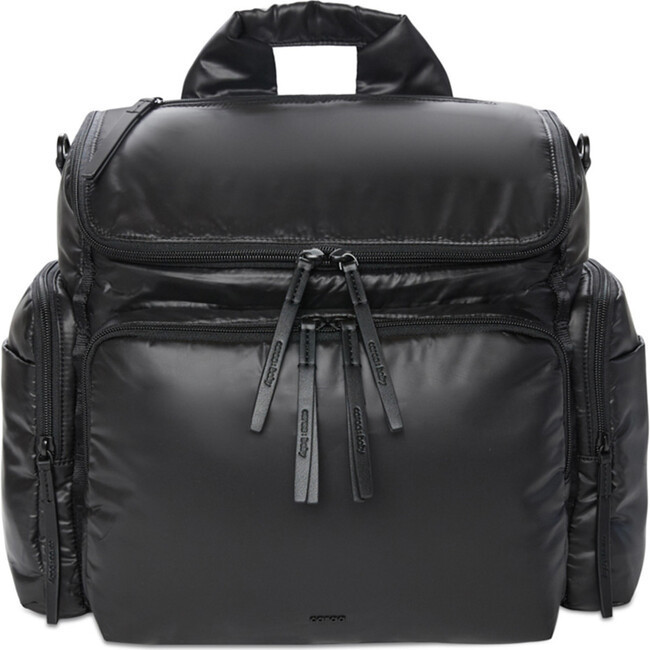 Diaper Bags | Waterproof Insulated Pockets Removable Caddy Medium Baby Bag, Black Caraa | Maisonette | Maisonette