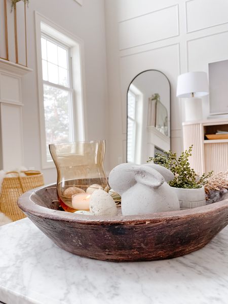 Hippity hoppity — spring decor on it’s way! 🤍

Easter decor, wood bowl, arch mirror, console, lamp, living room decor, coffee table styling, neutral home

#LTKSeasonal #LTKfamily #LTKhome