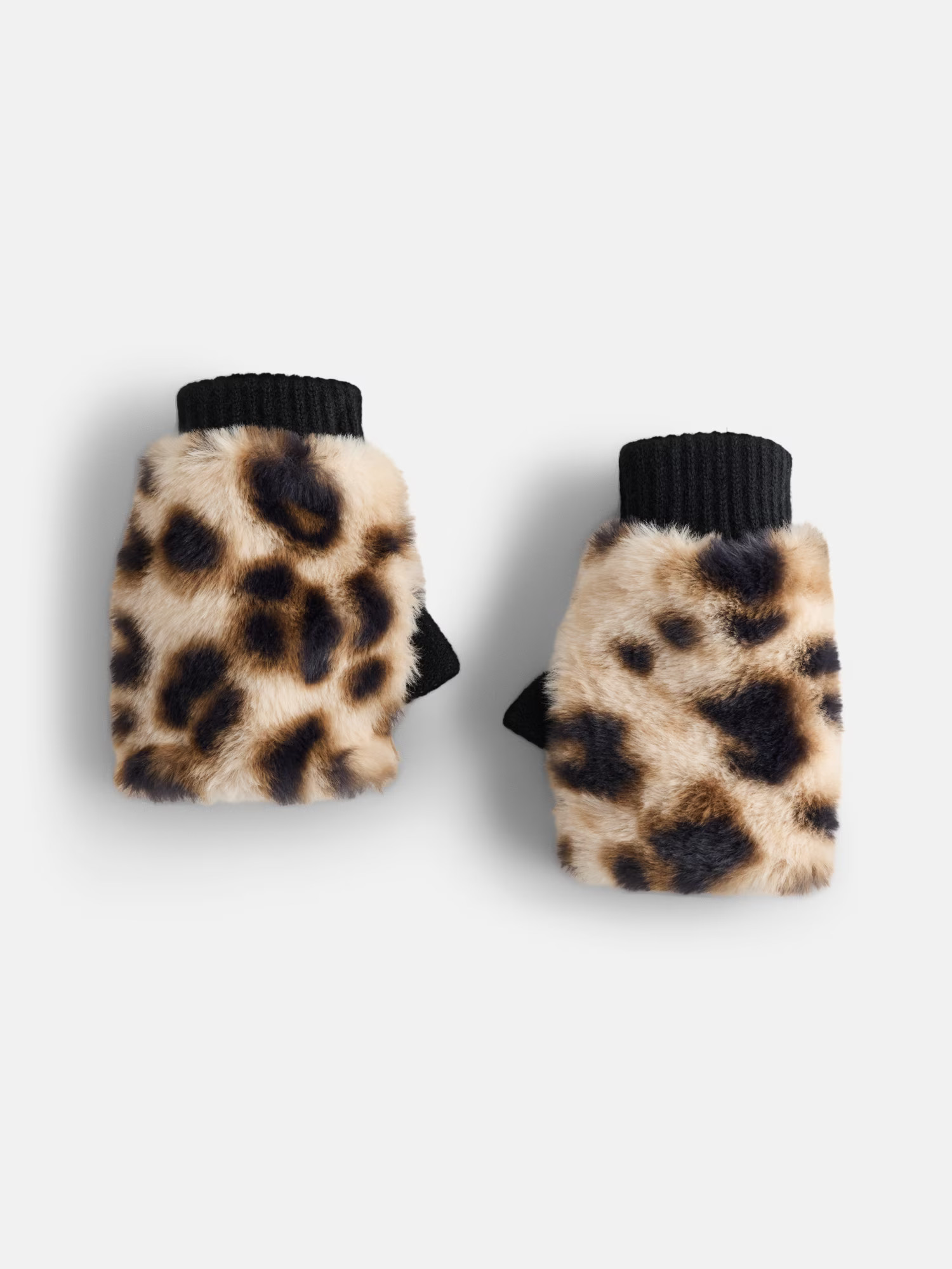 MNYC Women's Faux Fur Gloves, Black | Walmart (US)