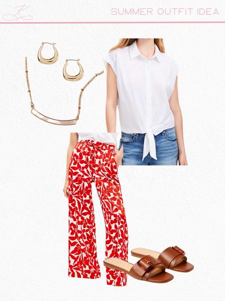 Summer outfit idea from LOFT! 

Date night outfit, summer tops, summer pants, sandals, summer outfits, outfits summer, spring outfits

#LTKStyleTip #LTKSeasonal #LTKOver40