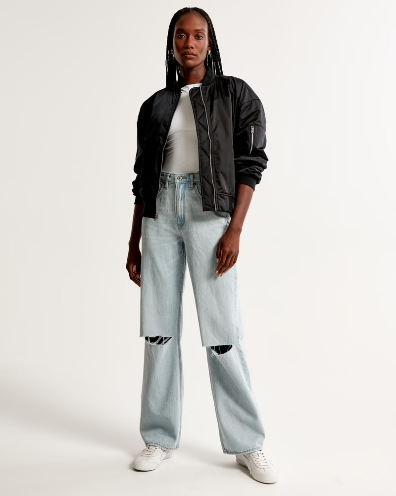 High Rise Loose Jean | Abercrombie & Fitch (US)