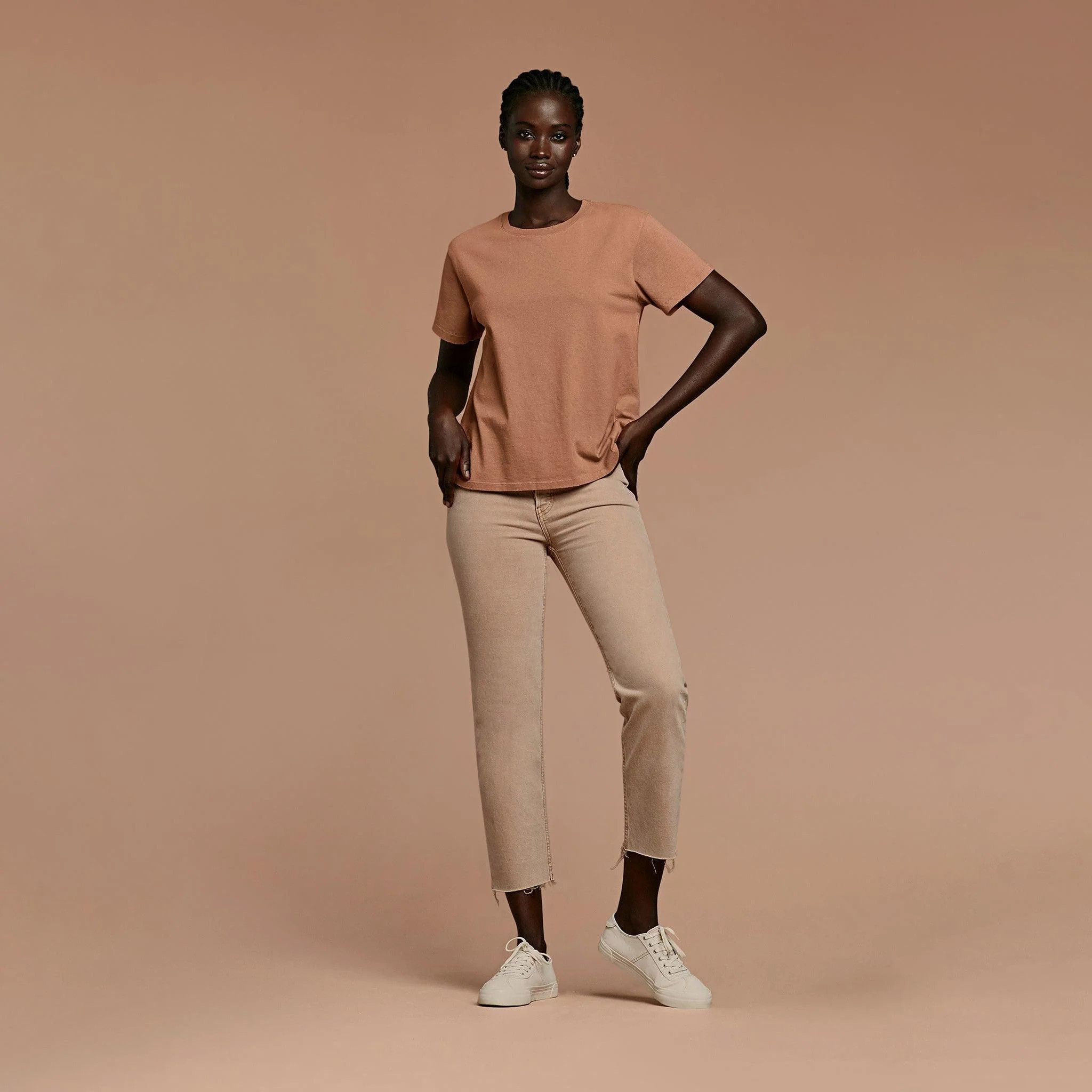 Women's Everyday T-Shirt - Clay - nuuds | nuuds