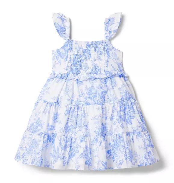 Floral Toile Smocked Tiered Dress | Janie and Jack