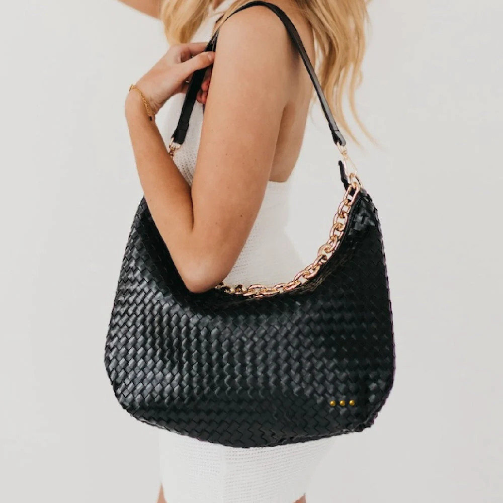 Sienna Slouchy Woven Shoulder Bag | Pretty Simple