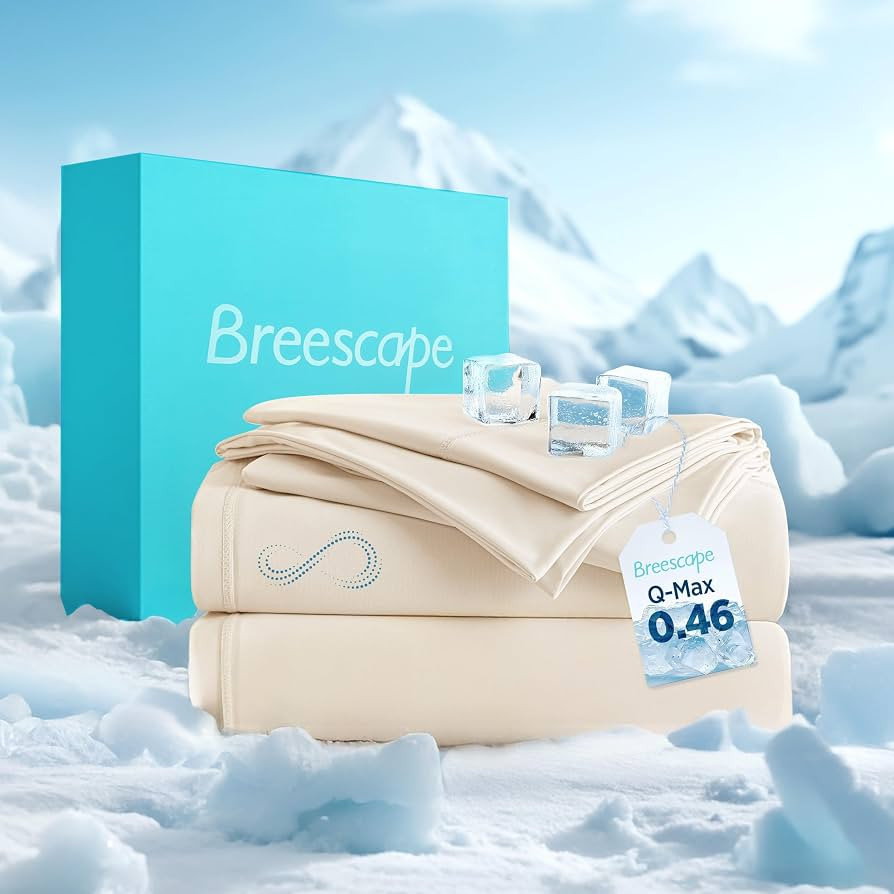 Breescape Cooling Sheets Queen Size - BlendTek Dry & Cool Technology Cooling Bed Sheets for Hot S... | Amazon (US)