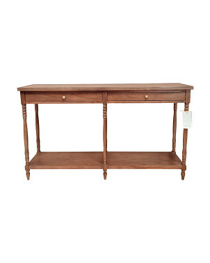 60x34.5 Spindle Leg Console Table | Furniture & Lighting | Marshalls | Marshalls