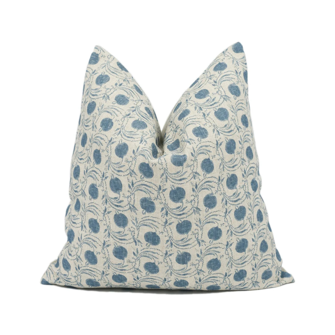 GP & J Baker - Seed Pod - Blue - Small Scale Indian Inspired Designer Cushion Cover - Luxury Thro... | Etsy (US)