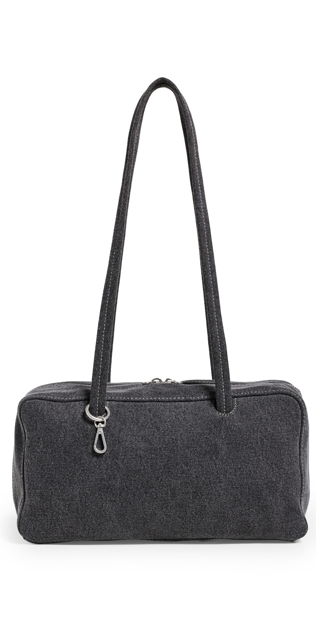 BAGGU Denim Bowler Bag Washed Black Denim One Size | Shopbop