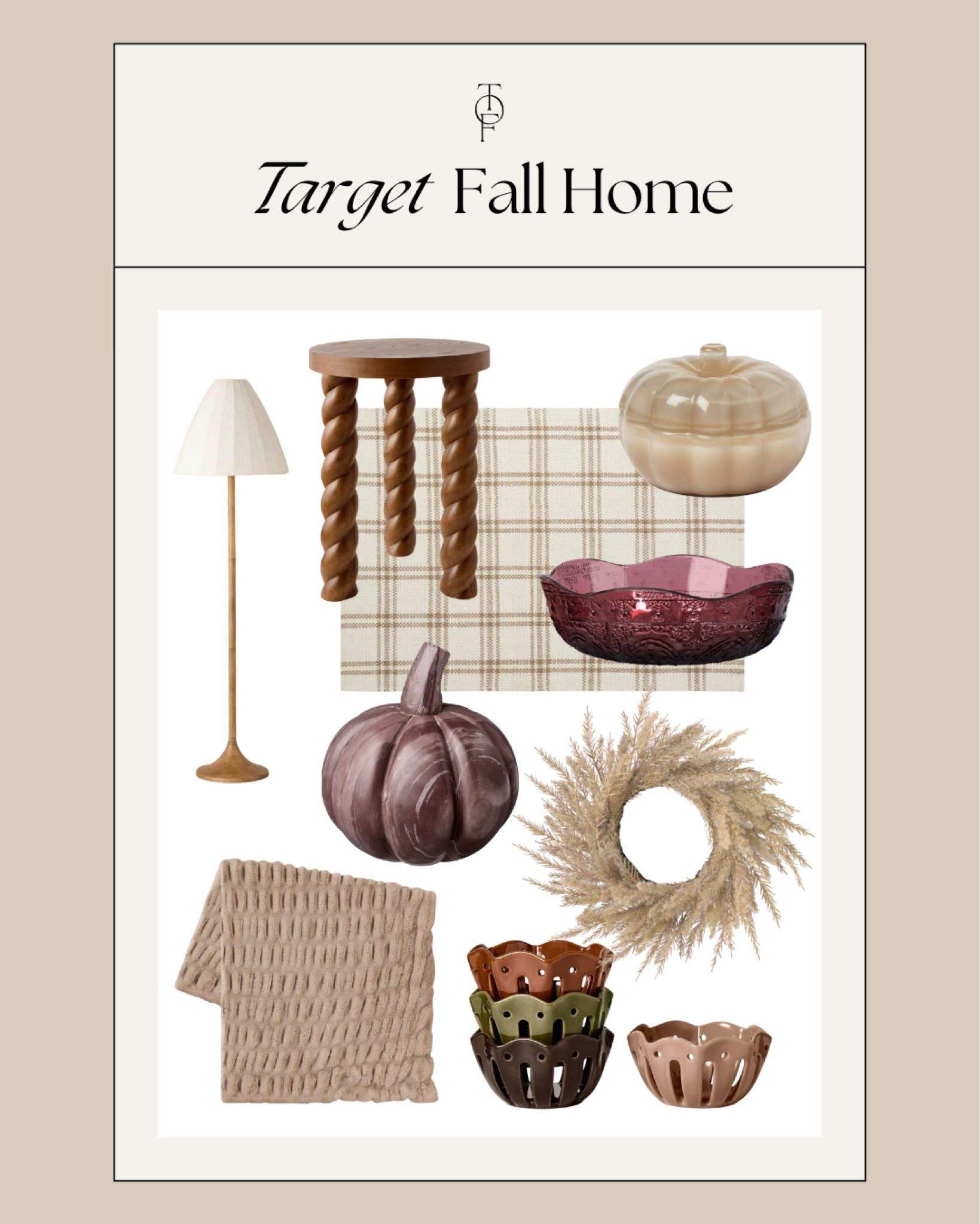 New Target fall home decor 🤎🍂 

Fall decor, fall home decor, target home, target new arrivals, target decor, home decor inspo, neutral home decor 

#LTKSeasonal #LTKHome #LTKFindsUnder50