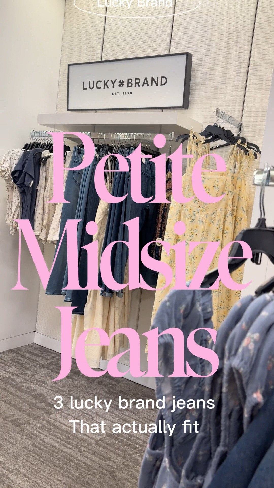 Petite+midsize approved 👖✨Lucky Brand jeans that actually fit in the waist AND the length. Sharing my top 3 pairs that changed the dressing room struggle.

#LTKMidsize #LTKPetite #LTKvlog