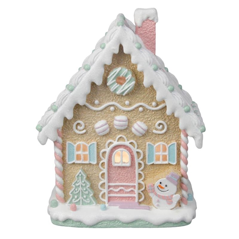 LED Pastel Gingerbread House, 9.8" | At Home