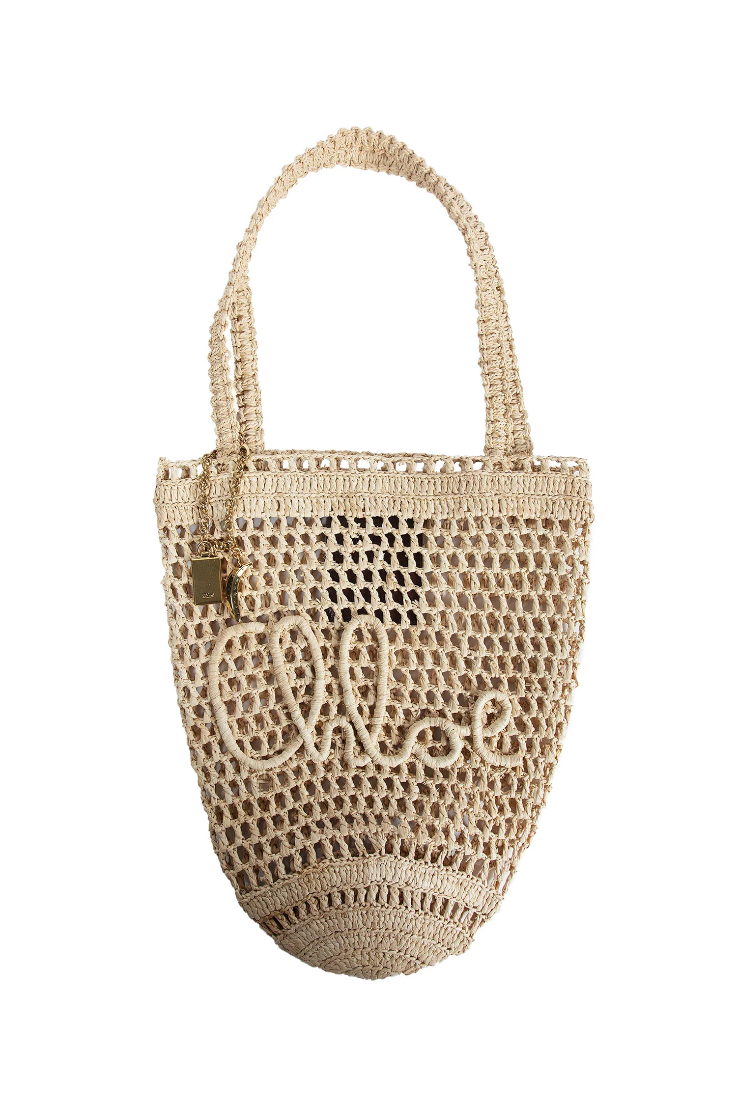 Small Summer Banana Tote Bag in Raffia | Antonioli