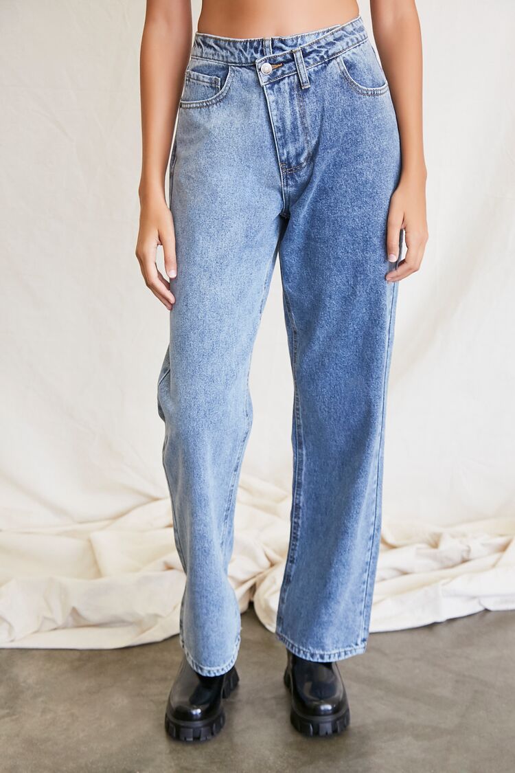 Relaxed Crisscross-Waist Jeans | Forever 21 | Forever 21 (US)