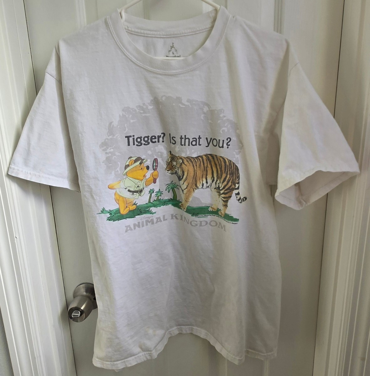 Vintage 90s Disney Animal Kingdom Tigger Is That You Winnie The Pooh Shirt L | eBay | eBay US