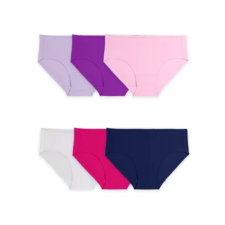 Fruit of the Loom Women's 360 Stretch Microfiber Low-Rise Brief Underwear, 6 Pack | Walmart (US)