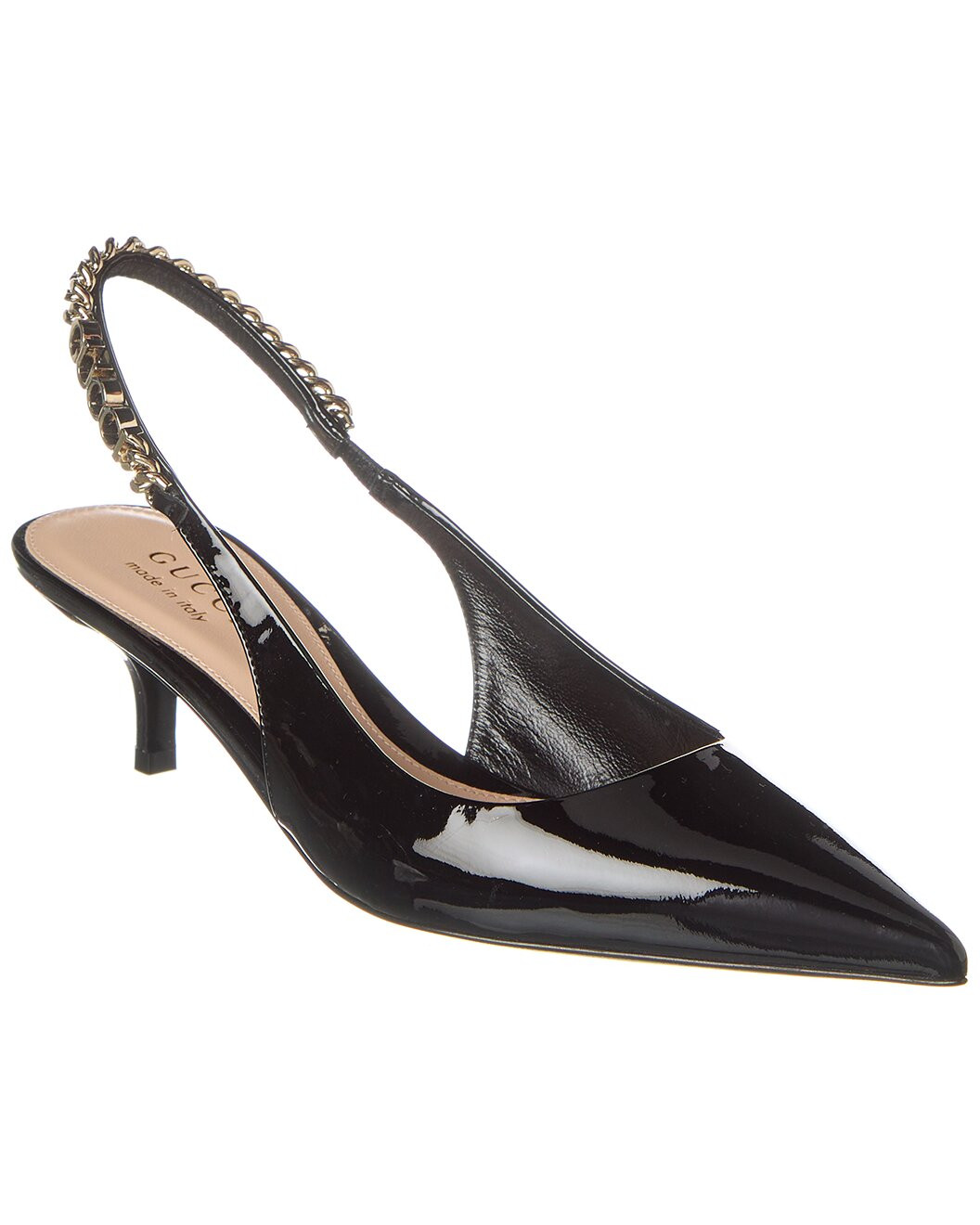 Signoria Patent Slingback Pump | Gilt & Gilt City