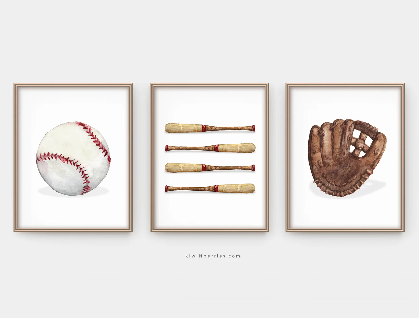 Baseball Print Set Baseball Printable Art Baseball Posters - Etsy | Etsy (US)
