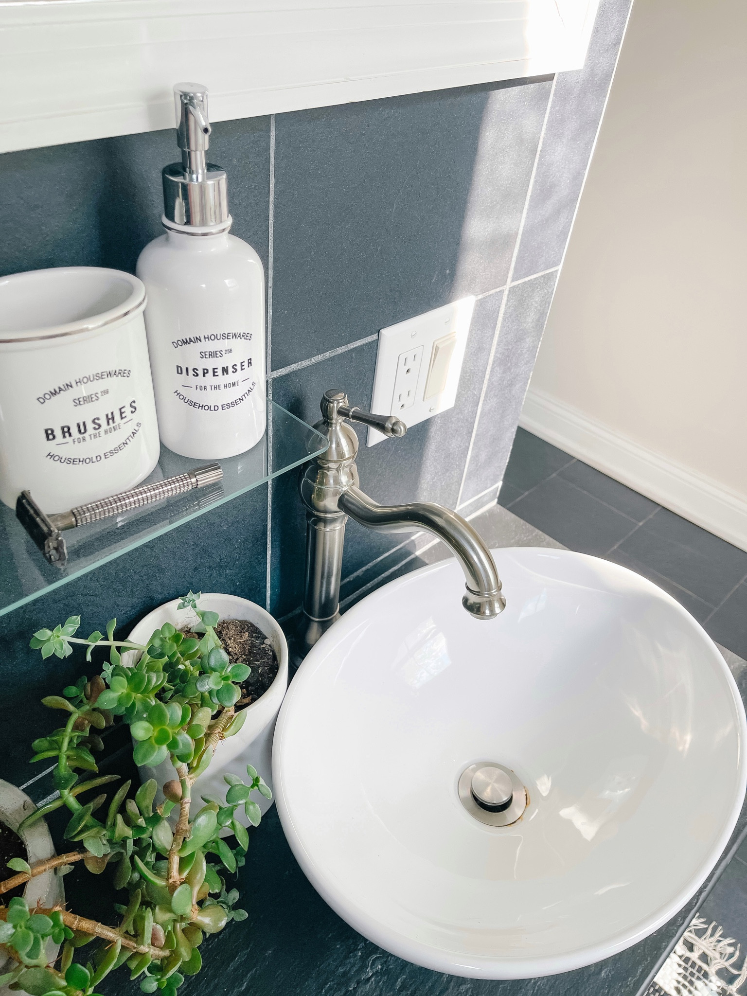 This bathroom accessory set is really old so I found you dupes! Don’t you adore that general store/pharmacy style font??😍 Such a classic old school feel to any bathroom. 

Not in the picture but I do own the Hearth and Hand soap dish I linked. It’s heavy and very nice! 

#LTKhome #LTKfamily #LTKunder50