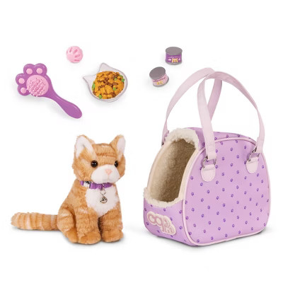 Our Generation Hop in Cat Carrier & Pet Plush Kitten Accessory Set for 18'' Dolls | Target
