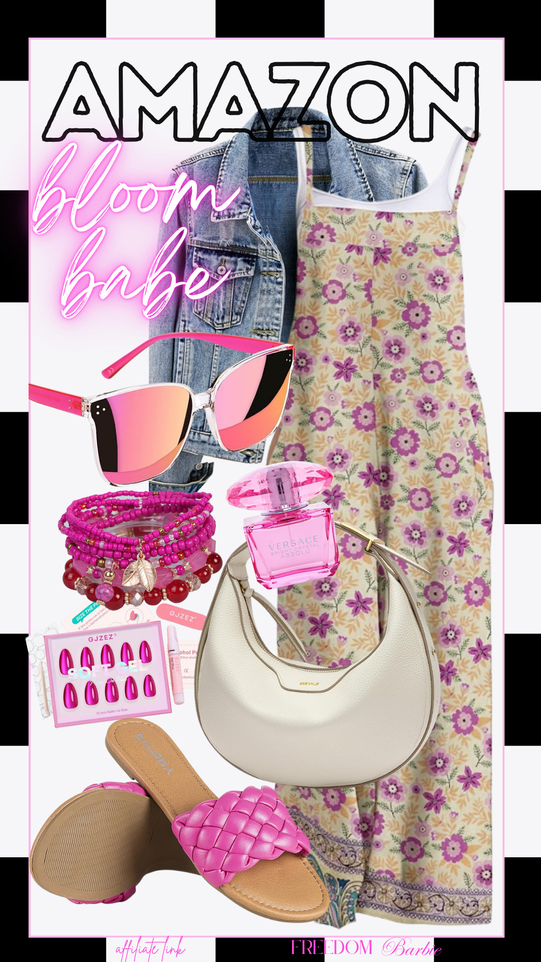 Feeling fresh and stylish with my new finds! This cute floral jumpsuit and my favorite pink sunglasses are a perfect combo for a chic look. Check out my favorite accessories too!

#SummerStyle #AmazonFashion #LookGoodFeelGood #FreedomBarbie 

 #LTKdayinmylife #LTKootd #LTKmomlife