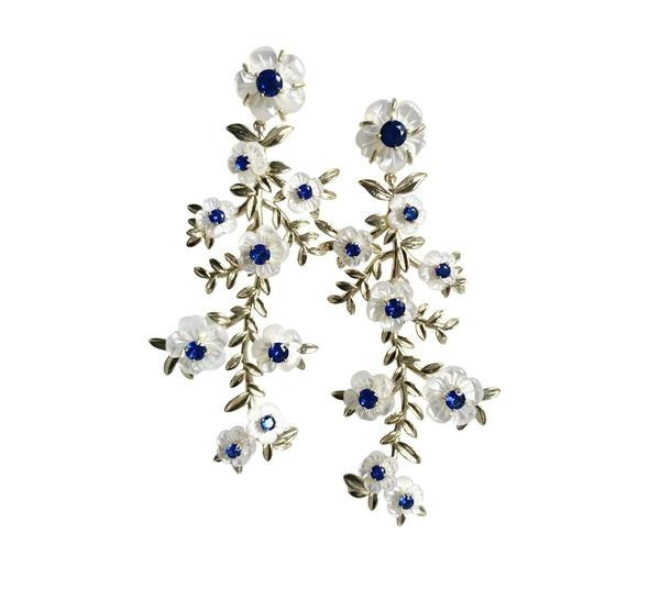blue & white belgravia chinoiserie vine | Nicola Bathie Jewelry