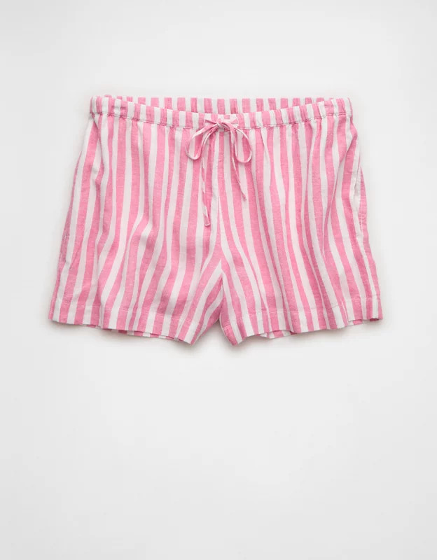 AE High-Waisted Linen-Blend Soft Short | American Eagle Outfitters (US & CA)