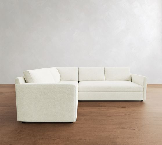 Pacifica Slim Arm 3-Piece Sectional (102"&ndash;106") | Pottery Barn (US)