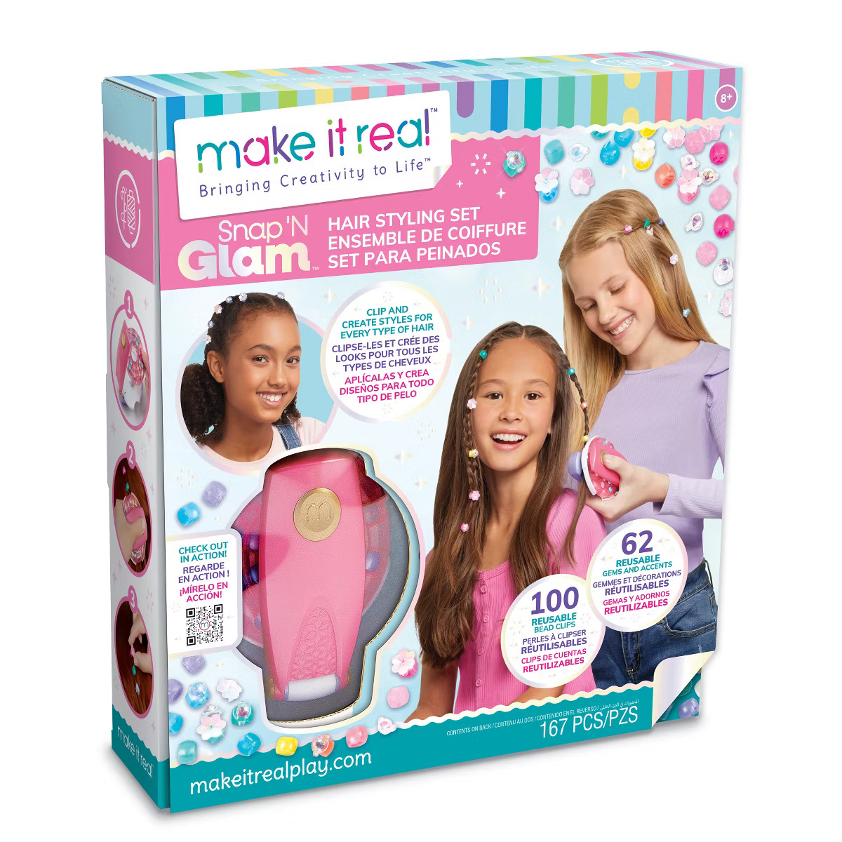 Make It Real: Snap N' Glam Hair Styling Set | Target