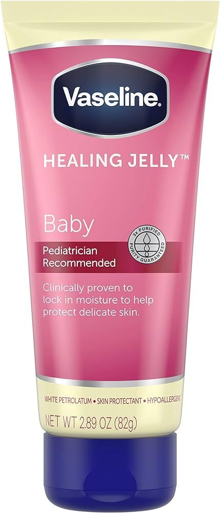 Vaseline Healing Jelly Petroleum Jelly For Diaper Rash Moisturizer For Baby Hypoallergenic Skin P... | Amazon (US)