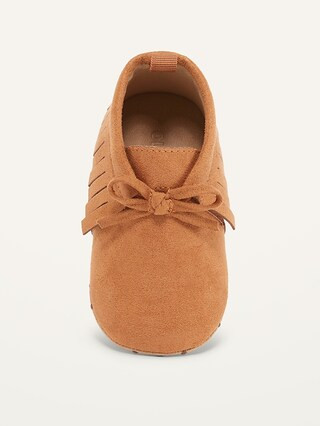 Unisex Faux-Suede Moccasin Booties for Baby | Old Navy (US)