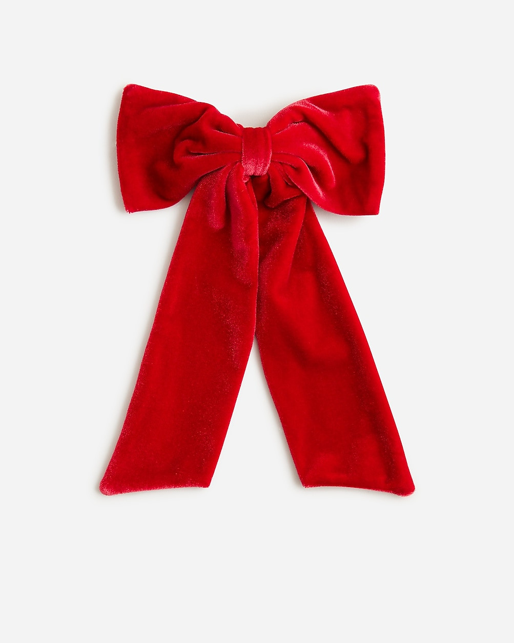 Velvet bow hair clip | J. Crew US