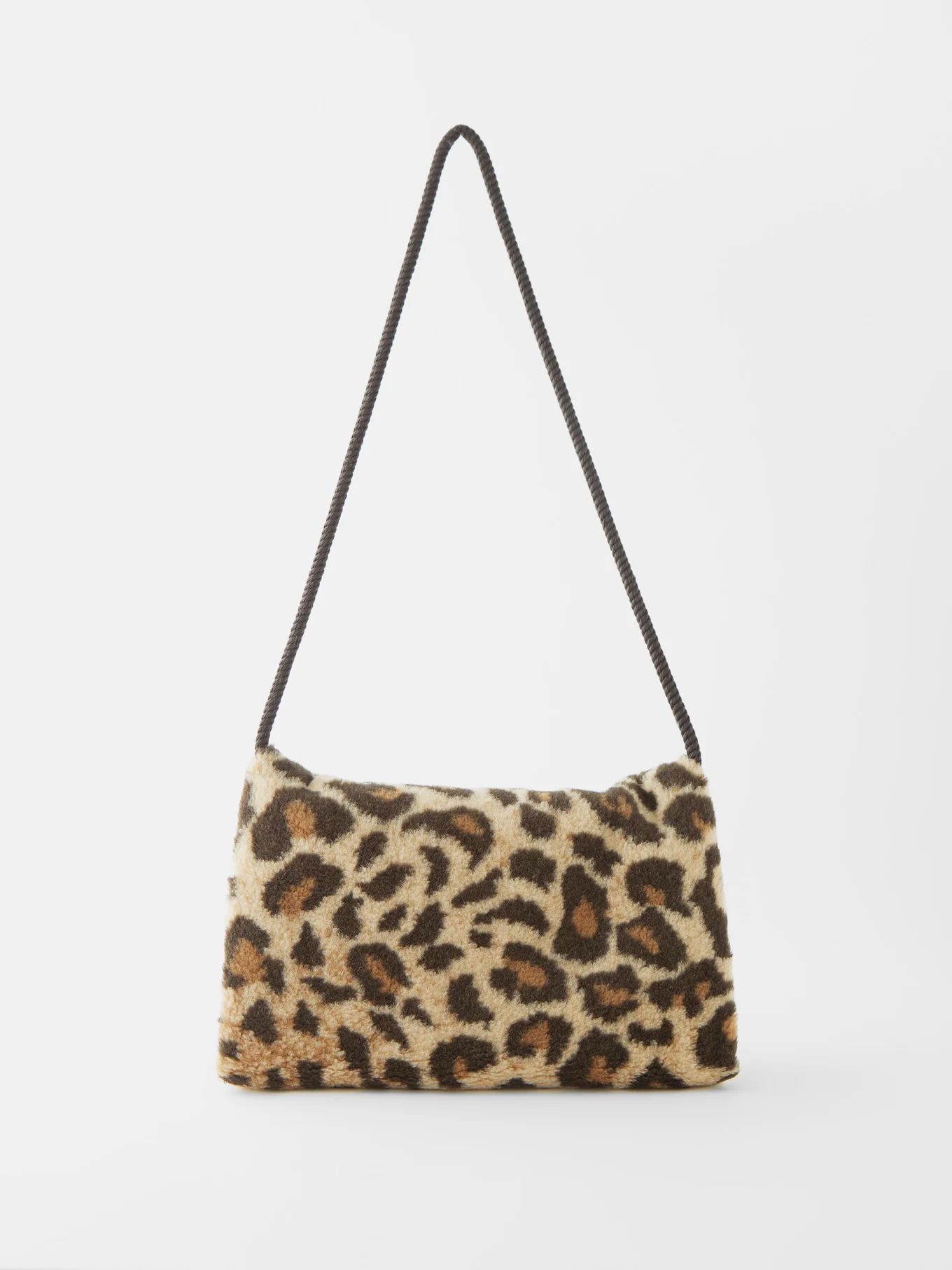 Stringed leopard fleece pocket muff | Raey | Matches (US)