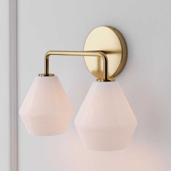 Sculptural 2-Light Geo Sconce | West Elm (US)