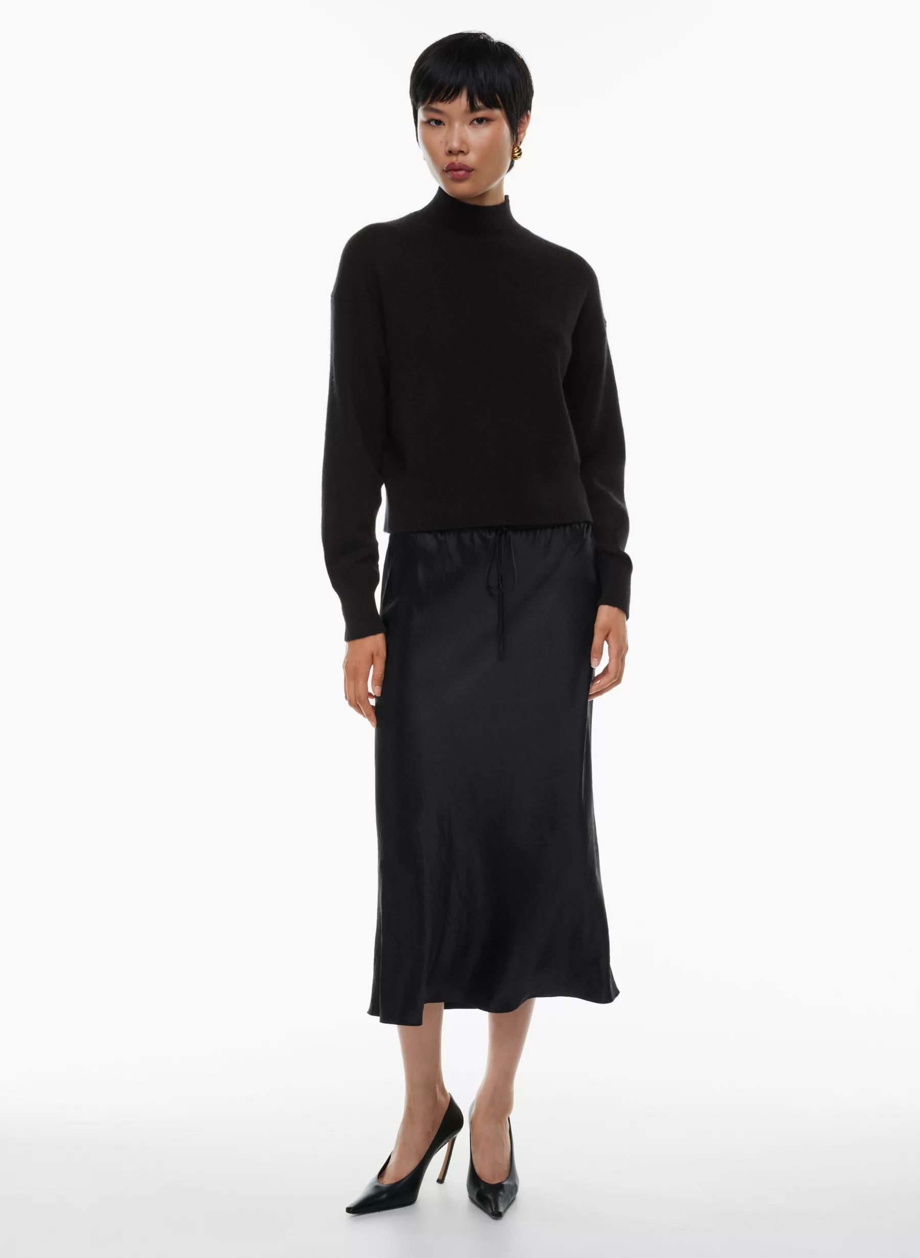 SKYSCRAPER SATIN SKIRT | Aritzia
