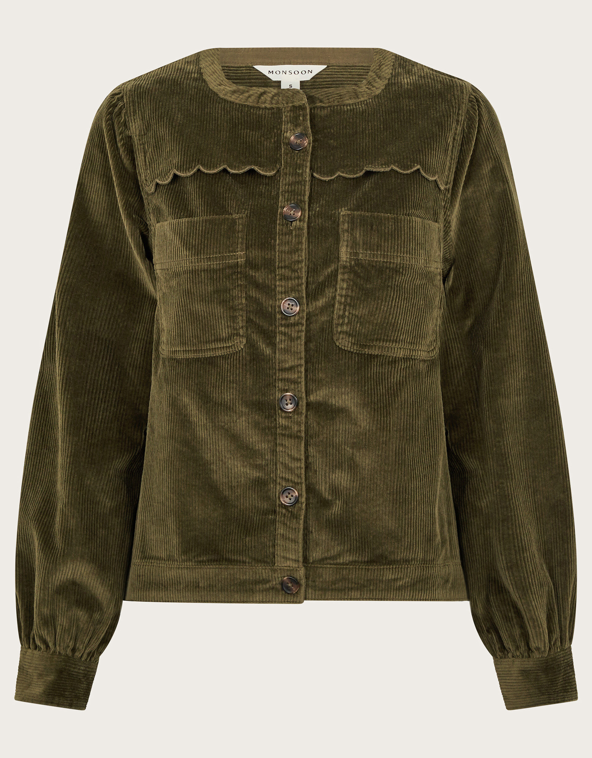 Lira Cord Jacket Green | Monsoon (UK)