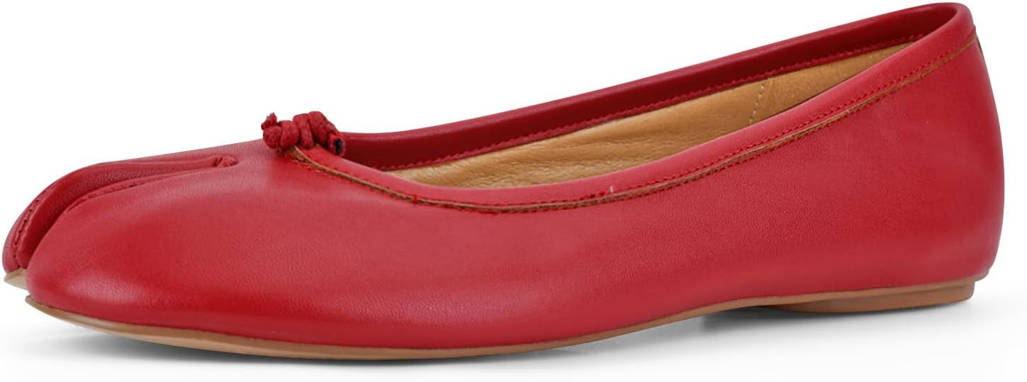 Tabi Shoes Women Split Toe Shoes Wide Width Ballet Flats Comfort Casual Work Shoes for Women Offi... | Amazon (US)