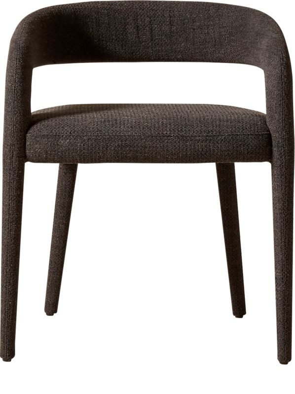 Lisette Charcoal Performance Fabric Dining Armchair | CB2 | CB2