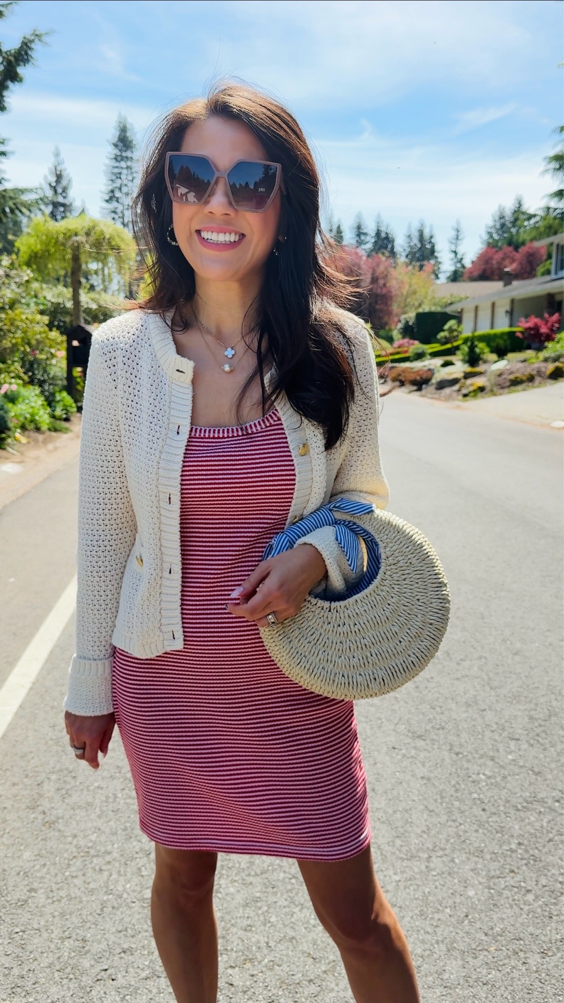 Knit dress and cardigan for casual summer days

#LTKmomlife #LTKOver40 #LTKPetite