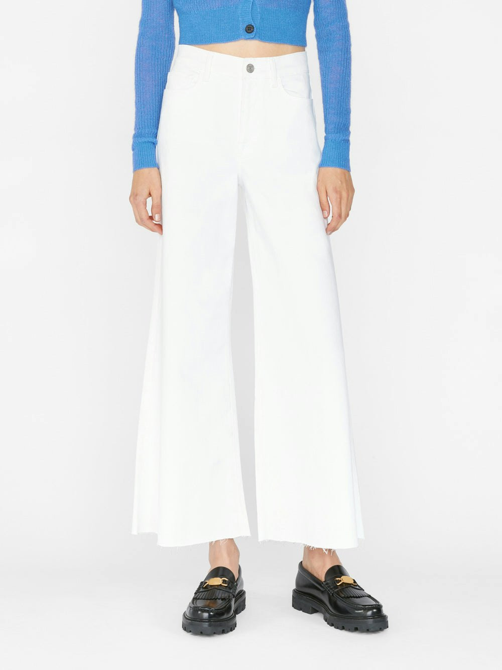 Le Palazzo Crop -- Blanc | Frame Denim