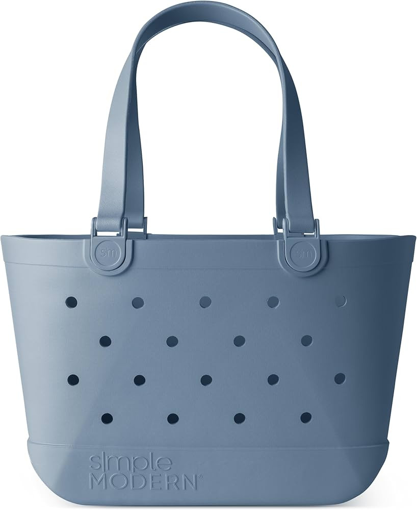 Simple Modern Beach Bag Rubber Tote | Waterproof Large Tote Bag with Zipper Pocket for Beach, Poo... | Amazon (US)