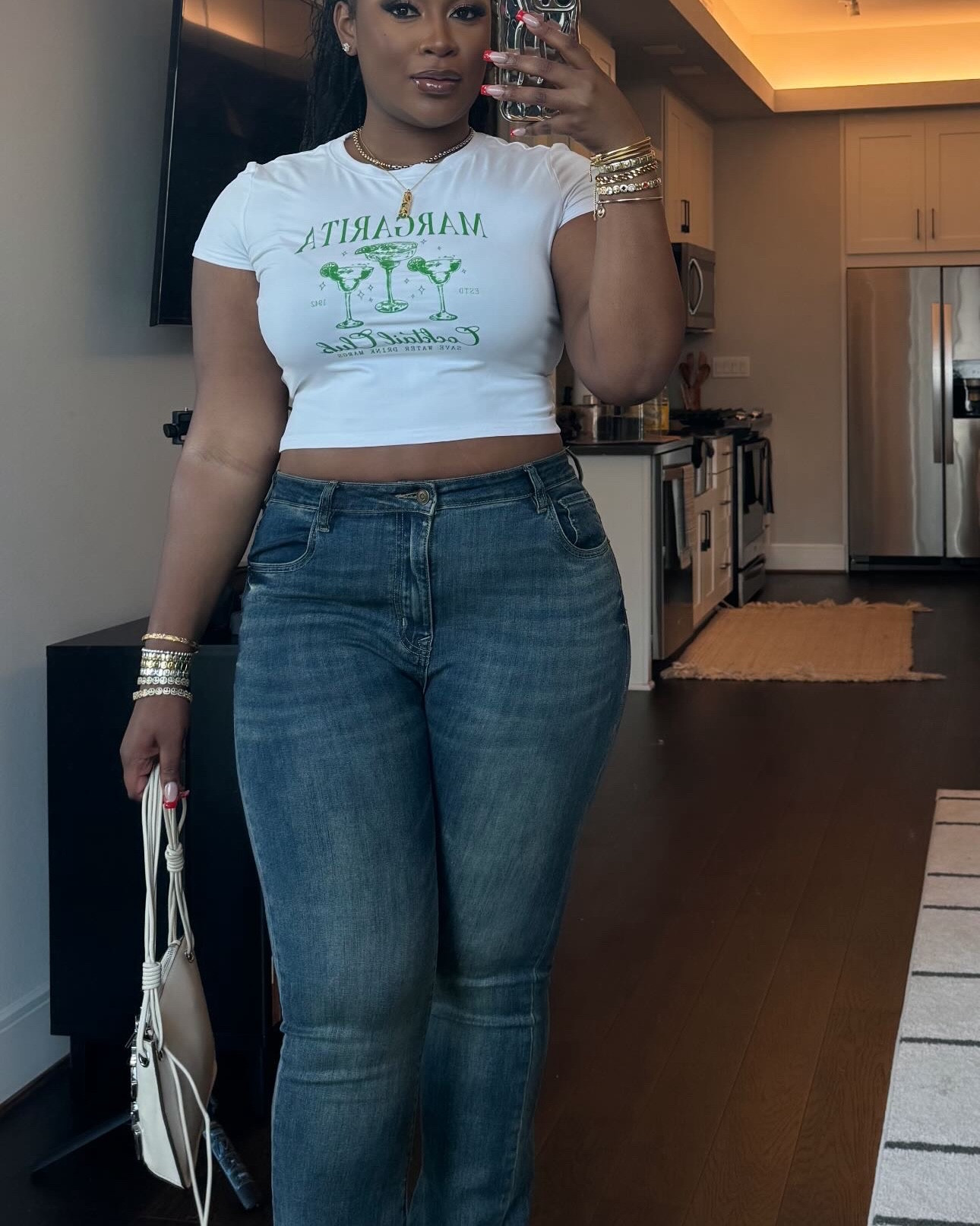 Quick dinner outfit! Shirt is from Amazon!! 

#LTKFindsUnder50 #LTKSaleAlert