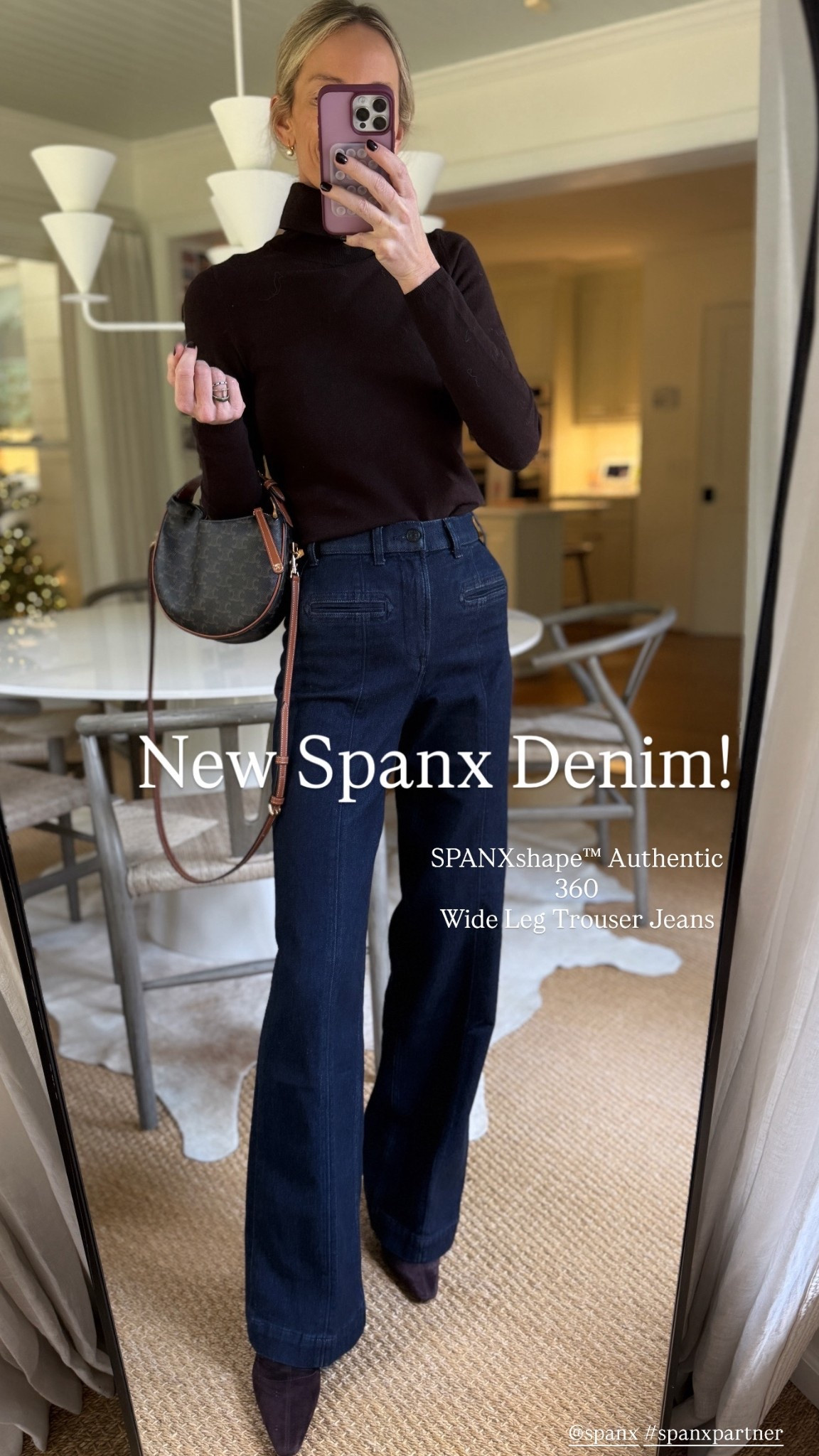 I wear an XS tall and have loved their denim all year! This new style is great too. 

@spanx #spanxpartner 